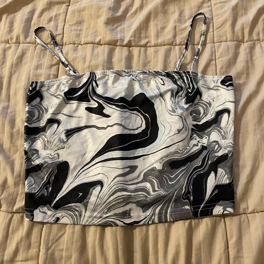 Marble crop top